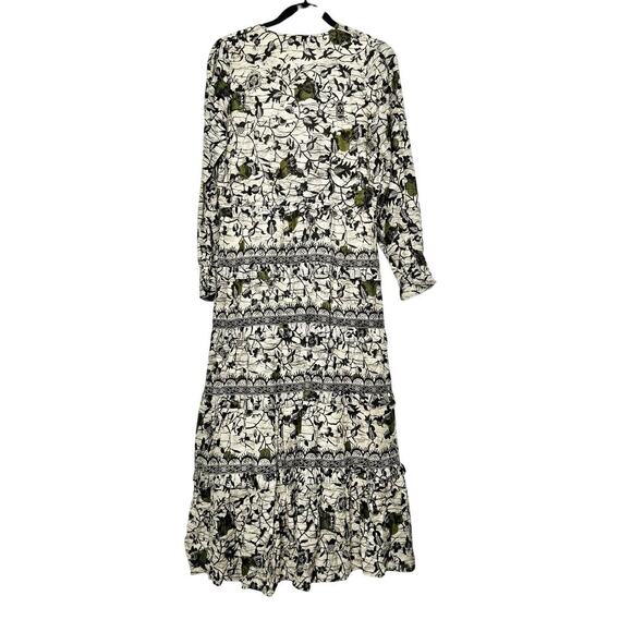 Caroline Constas Tiered Maxi Dress 100% Cotton Floral Print Size Small - Picture 5 of 8